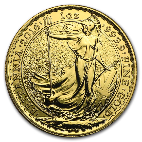 2016 Great Britain 1 oz Gold Britannia BU Coin 2016 Great Britain 1 oz Gold Britannia BU Coin